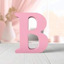 1pc Wooden Decorative Item, Letter Design Home Decor Craft Gifts Birthday Graduation