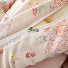 4pcs/3pcs Breathable Gauze 4-Piece/3-Piece Bedding Set, Suitable For All Seasons, Student Dormitory - Spring Breeze - View 5