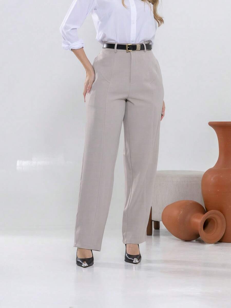 Twill Dress Pants C3097 - Màu be - Xem 1