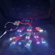 12V 模型车带 LED 塑料模型车 HO N 比例火车布置铁路铁路布置 - As photo - 查看 2