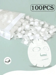 100/50/30/15 件“便携式压缩面膜清洁纸 - 美容院级无纺布压缩清洁纸”