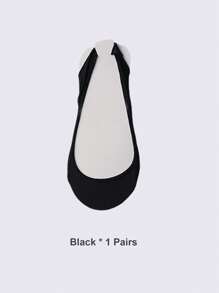 1/4/8 Pairs Ladies Cushioned Heel Hollow Elastic Band Silicone Non-Slip Ultra-Low Cut Boat Socks, No Show Socks, Suitable For Wearing High Heels Or Daily Life