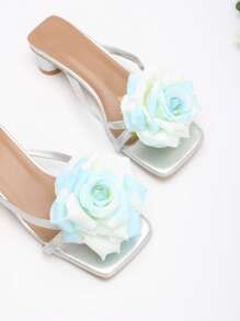 1 Pair (2pcs) Detachable DIY Shoe Accessories, Fashion Elegant Simulated Rose Flower Decor Shoe Clips In Pink, Champagne, Blue For High Heels, Sandals, Flats, Wedding Bridal Shoes, Party Shoes