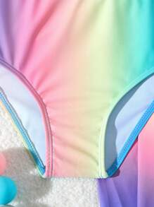 Tween Girl Ombre Print Bikini Set - Multicolor - View 4