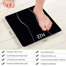 NetHong Precision Digital Bathroom Scale: Stable Ultra-Accurate Body Weight Dial Scale - Black - View 5