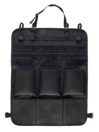 Multi-Functional Large Capacity Waterproof Car Seat Back Storage Bag, Tactical Vehicle Seat Hanging Pouch For SUV, Camping