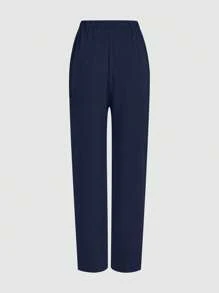 cimmuovere 大码女式休闲/工作六口袋松紧腰宽松裤，适合护士、牙医、兽医诊所、实验室等场所穿着。