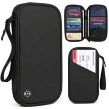 Lightweight Multi-Function Wallet Card Case Travel Passport Wallet Family Passport Holder RFID Blocking Waterproof Bag Document Organizer For Women And Men Travel Essentials Travel Accessories Travel Must Haves - Multicolor - View 15