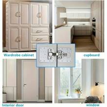 4pcs/8pcs Stainless Steel Cabinet Hinge Repair Kit - Easily Fix Cupboard Doors With Flat Brackets And Screws