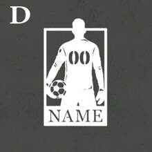 Customized Metal Logos For Football Decor, Basketball Decor, And Rugby Players,Room Decor Gifts For Football , Basketball, And Rugby Enthusiasts, Customized Wall Decorations For Football, Basketball, And Rugby Players, Player Name Logos, Gifts For Football Players, And Sports Wall Paintings Wall Decor Birthday Graduation