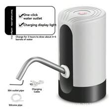 Type-C Rechargeable Electric Water Pump, Quick Water Dispenser For Home And Outdoor Use, Anti-Leakage Design