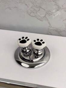 Classic Style Cat Paw Toilet Flush Button Presser - 2 Packs, Universal Bathroom Flush Switch Assistant, For Long Nail Manicure Users Bathroom Accessories Bathroom Tools - Multicolor - View 10