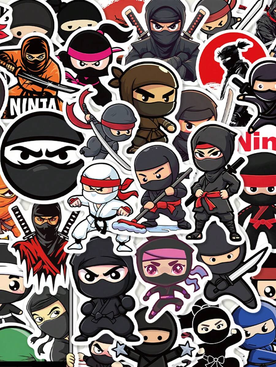 SCXXBSW 50pcs Cartoon Fun Graffiti Stickers Self-Adhesive Desktop Phone Cases Notebook Waterproof Stickers - Multicolor - View 1
