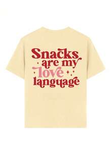 Tween Girls Casual Fun Print Crew Neck Short Sleeve T-Shirt Summer Top - Apricot - View 4