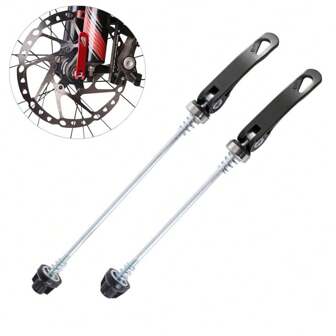 1 Pair MTB Quick Release Skewers Bike QR, 145/180 Mm Road Mountain Bicycle Wheel Hub Front And Rear Clip Bolt Lever Axle Set