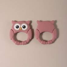 Mordedor de silicona con forma de búho lindo para bebés, juguete de dentición para desarrollar la capacidad de agarre - Multicolor - Ver 10