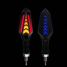 2pcs LED Flow Lights, 12V Motorcycle Conversion Parts For Street-Sport-Motorcycles, Room Electrical/Hard Wiring, Without Battery - Multicolor - View 13