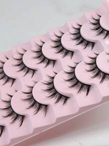 7 Pairs Anime Manga Lashes For Japanese Cosplay | Little Devil Style Asian False Eyelashes | Natural-Looking 8-13mm Length | Featherlight & Reusable (Daily Wear/Costume)