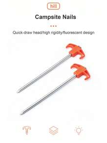 Naturehike Outdoor Camping Tent Pegs, Ground Stakes, Wind Ropes - Multicolor - View 2