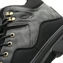 Hiking Boots Plus Size Men's Classic Steel Toe & Puncture Proof Safety Shoes Comfy Non Slip Durable Industrial & Constructional Footwear - 黑色 - 查看 3