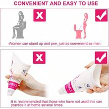 10/20pcs Disposable Paper Urinal For Female Gravida Stand Up Urinate Hygienic Leak-Proof Portable Pee Funnel Camping Travel Supplies Summer Cooling,Beach,Travel