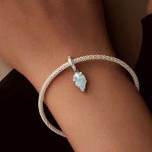 WOSTU 1 PC Ocean Series Solid 925 Sterling Silver Hermit Crab Turtle Dreamcatcher Charm Fit Original Bracelet DIY Accessories Summer Jewelry - Silver - View 6