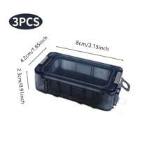 Angelköderbox, wasserdichter tragbarer Organizer mit Angelzubehör-Set - 3 Stücke/5 Stücke Mini Utility Köder Angelbox, Behälter für Forellen