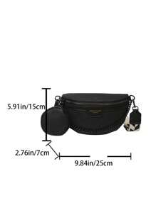 Fashionable & Versatile Waist Bag/Chest Bag, Unisex Design, Available All Year Round - Black - View 10