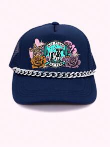 Tucker Hat Chain Baseball Hat Lant Decor Lant Stone Beads Acrilic Linked Hat Chain