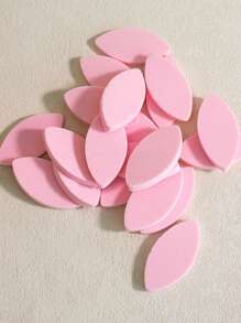 HMQ beauty 20-Pack Reusable Eyelash Extension Sponge White Makeup Puff Makeup Sponge Applicator Wet And Dry Suitable For Foundation Blush Eyeshadow Beauty Tool Easy To Control Also Suitable For Eyelash Extension Practice Makeup Sponges - Multicolor - View 9