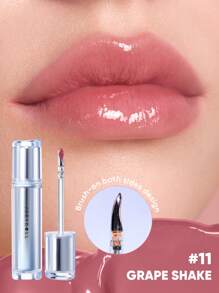 JUDYDOLL 2.4克保湿唇彩，镜面光泽唇釉，唇部精华，不粘腻包装，适合自用、送礼、新手、海滩旅行、节日、约会、婚礼、学校、工作等多种场合。 - #11 - 查看 5