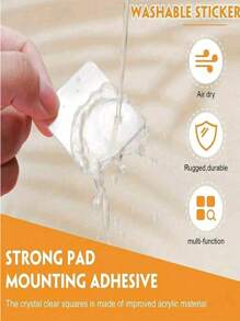 50pcs/Set Reusable Clear Double-Sided Adhesive Nano Tapes, Waterproof Home Essentials