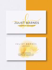 定制名片 - 个性化照片展示，单面或双面，优质纸张，标准尺寸 2.13 英寸 x 3.35 英寸，装饰性强，多功能，现代，色彩丰富，可爱，复古，卡通，趣味，卡哇伊，适用于员工、客户，商务/工作/办公场合，学校/返校季，多功能，装饰性强，色彩丰富，可爱，适用于初中生、高中生、大学生、大一、大二学生