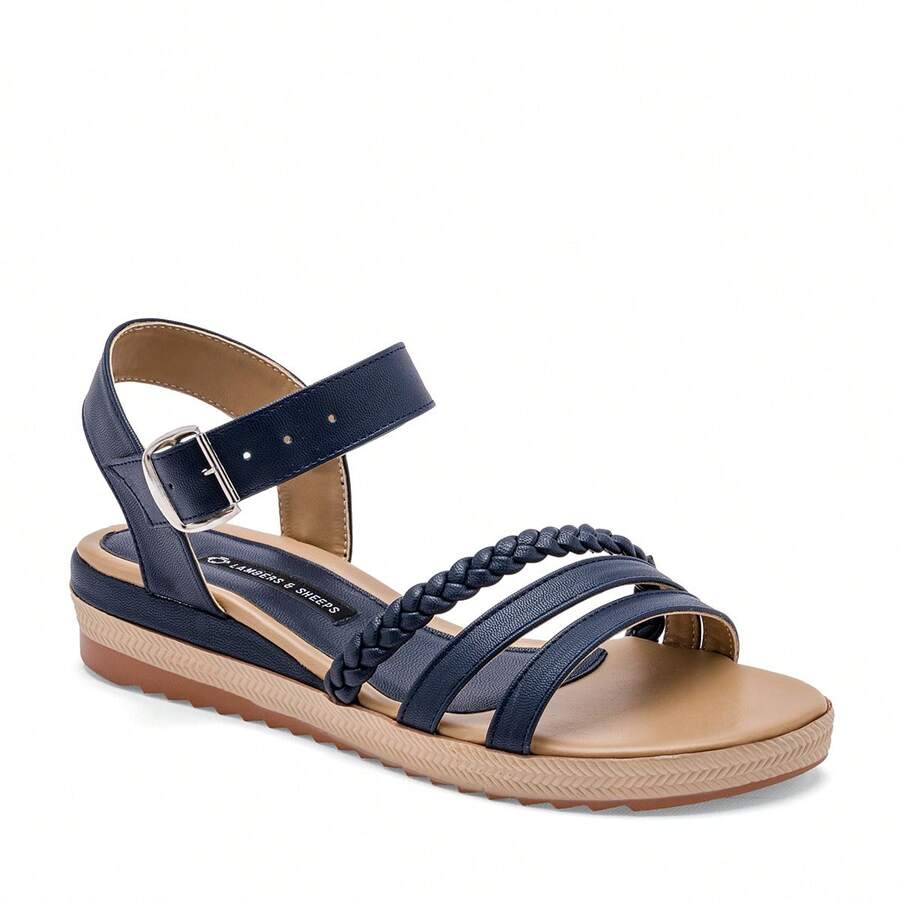 Lambers & Sheeps Navy Blue Women's Sandal - 黑色 - 查看 1