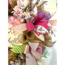 Hummingbird Wreath, Hummingbird Welcome Wreath, Welcome Wreath, Spring Wreath, Summer Wreath, Mother's Day Gift, Spring/Summer Door Wreath