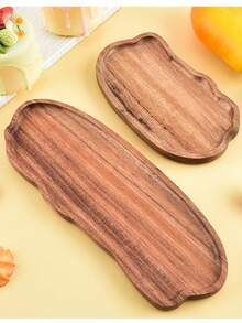 1 件天然木质收纳托盘，坚固的相思木云形小饰品托盘，适用于入口、书房、卧室、客厅，是情人节或返校礼物的理想选择