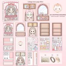 Wholesale Cute Diary Sticker Set, Layered Soothing Sticker Book For Girls & Kids, Stress Relief Toy - Multicolor - View 16