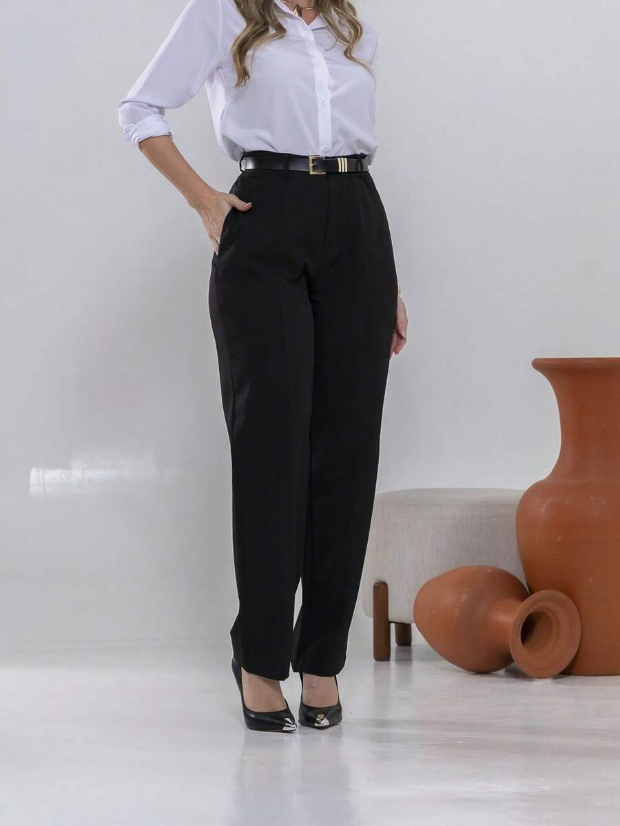 Twill Dress Pants C3097 - Negro - Ver 1