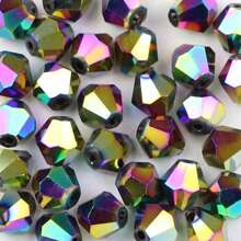 60 件 8 毫米电镀钻石刻面玻璃珠，适用于制作珠宝、耳环、项链和手链配件 - 電鍍菱形 - 查看 12