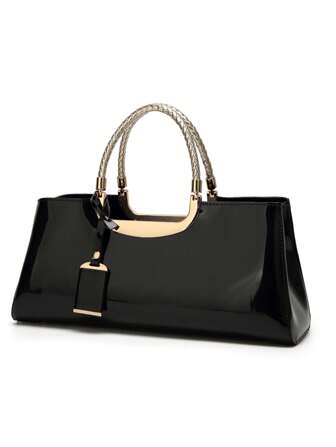 zijinling Hot Selling Women's Glossy Lacquered Leather Handbag,Elegant Bridal Wedding Party Clutch