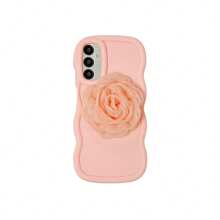 1pc Gen Z Y2K Dopamine Macaron Flower Embroidered Phone Case Compatible With IPhone 16/Redmi Note 11 4G/Galaxy A55/Infinix Note 30/ Moto E30/Tecno Spark 8C/Tecno Spark Go 2022/Tecno Spark Go 2024/Tecno Spark Go 2023