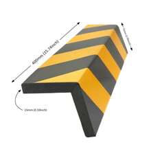 Reflective Corner Guard: Enhanced Right Angle Warning Strip For Parking Lots, Warehouses And Shopping Malls - Yellow - View 1