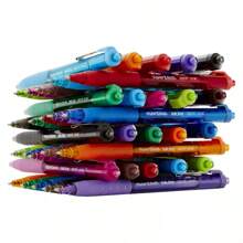 Paper Mate Ink Joy 300RT 8pk Ballpoint Pens 1.0mm Multicolored: Retractable, Quick Drying, Rubber Grip, Colorful Ink