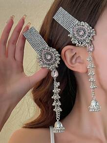 1 对手工制作的复古阿拉伯风格发饰，适合各种派对和斋月期间佩戴