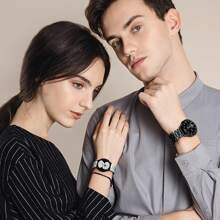 Stainless Steel Watch Band And Protective Case For Samsung Galaxy Watch 7 FE 6 5 4 (44mm/40mm) Replacement Stainless Steel Watch Strap Scratch-Resistant Protective Tempered Glass Case Combo, Ideal Gift For Couples