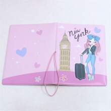 3D Kreatywne Piękno Okładka Paszportu Etui na Paszport Etui na Paszport Portfel na Paszport Etui na Karty Lekkie Modne Akcesoria Podróżne Do Lotu Dla Kobiet Dla Dziewczyn Dla Studentów Prezent Z Powrotem Do Szkoły Na Halloween Na Nowy Rok