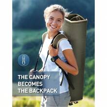 Beach Chair With Canopy Shade, Folding Camping Chair With Canopy With Cup Holder, Side Pocket For Camp, Beach, Tailgates, Fishing - Support 330 LBS