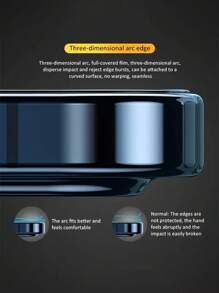 2 片全覆盖磨砂钢化玻璃适用于 17/17 Air/16/16E/15/14/13/12/11 Pro Max Plus Mini X XS Max XR [触摸灵敏度] [防指纹] - 無色 - 查看 8