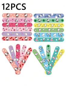 Sanrio Sanrio 12/24/30PCS Hello Kitty Quick Buckle Armband - Kleurrijke En Leuke Armband. Hello Kitty Themafeest Slap Circle, Zacht En Veilig. Geschikt Voor Tieners En Volwassenen, Zeer Geschikt Voor Verjaardagsfeestjes, Klaslokaalbeloningen En Vakantiecadeaus, Hello Kitty, Hello Kitty Verjaardag, Hello Kitty Goederen.
