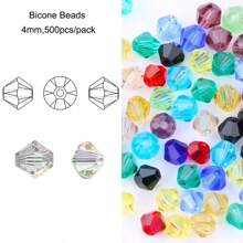 QIAO 多色玻璃珠水晶饰品配件种子珠适用于珠宝制作手链项链 DIY 批发 - 彩色 - 查看 10